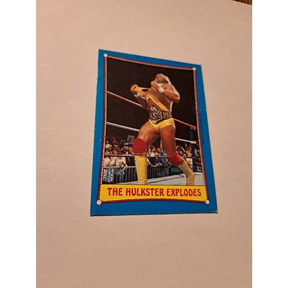 1987 Topps WWF Hulk Hogan #26 The Hulkster Explodes Wrestling Card Titan Sports - Picture 1 of 3